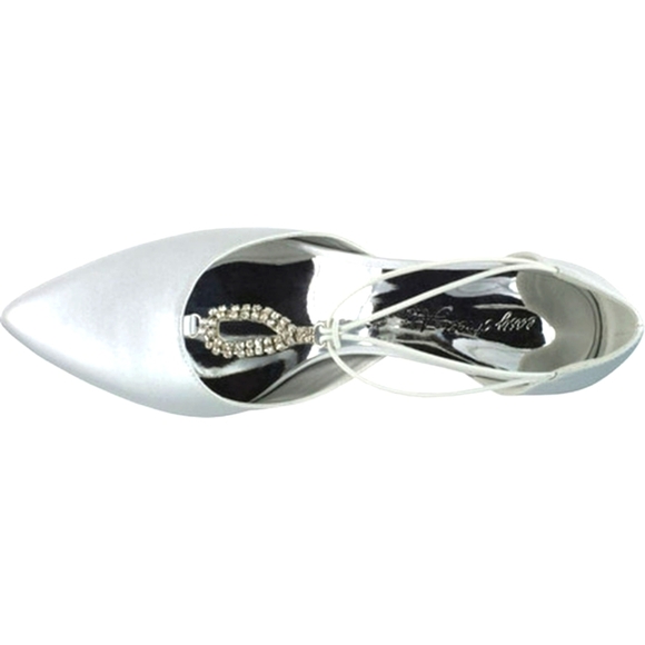 Easy Street Woman's Moonlight Evening Pumps Heel Size 9 Silver - Picture 4 of 6